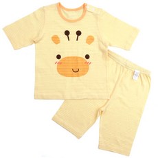 Maykids 孩童可愛長頸鹿印花7分褲套裝