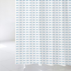 浴簾 SC613 S號 1520*1880mm+不鏽鋼掛鉤 12入+白色窗簾桿組合, 1套