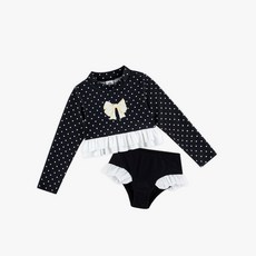 WALTONKIDS 女童可愛芭蕾舞伶泳裝上下兩件組