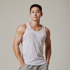 SPECLO 男士涼感纖維人造絲無袖背心 4件組