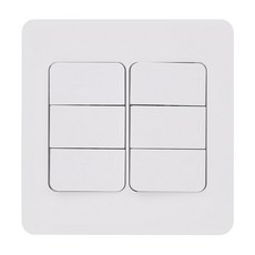 CHEIL ELECTRIC 6開關面板 白色, 1個