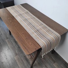 파라다이소 PDS 홈 따뜻한 컬러 스트라이프 인테리어 테이블 러너, 07, 50 x 190 cm, 1개