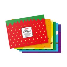 OMMO 6 件套安全、可撕式速寫本, 8開, 30張