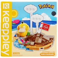 keeppley 奇妙積木 寶可夢 小場景系列 悠閒堆沙堡, 1盒