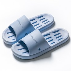 salthong 防滑排水浴室拖鞋, 1個, 藍色