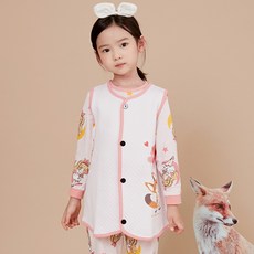 olomimi 女童可愛狐狸三重編織保暖背心