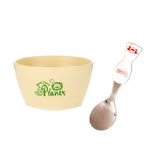 fisher-price 費雪 玉米碗+湯匙組, 黃色(碗), 碗+湯匙