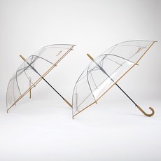 Crocodile 鱷魚 安全堅固透明長傘 2入 + 貼紙組