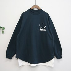 iyaan 孕婦微笑印花長袖上衣