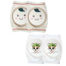 Veissue 護膝組, 微笑嬰兒款+嘻哈狗狗款, 1組