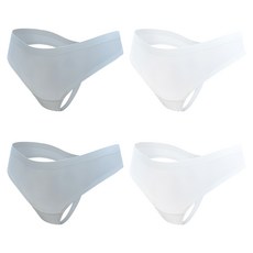 파란 여성용 무봉제 심리스 누디 티팬티 2종 x 2p 세트