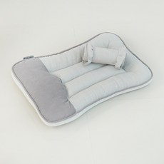 Redpuppy Buffalo Monde 寵物睡墊+枕頭組, 柔和的灰色
