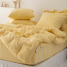 韓國產柔軟Melan格紋寢具組