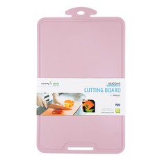 mommy's table 矽膠夾式副食品水果蔬菜露營便攜式砧板, 1個, 寶寶粉