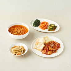 오첩 한끼식단 3-4인분 1.86kg 국 + 요리 + 반찬4p 세트, 1세트