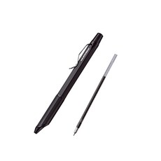 JETSTREAM 金屬 3 色邊緣圓珠筆 0.28mm + 筆芯 0.28mm 黑色 203, 黑色 (SXE3-2503-28), 1套