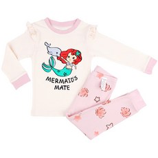 Maykids 女童款人魚公主30支紗長袖居家套裝