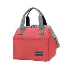 Blue Bucket 牛津布保溫保冷托特包, 紅色