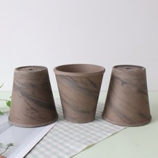 SPANG J-Made 德國玫瑰陶盆 3入, 玄武岩, 3個