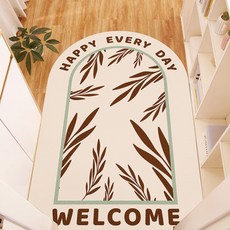 I Love Home 圓形居家門口PVC地墊, TYPE3