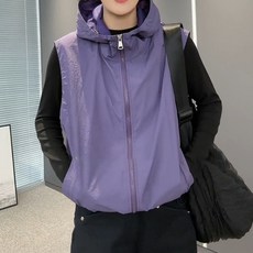 Elsso 女款高爾夫服飾背心防風連帽拉鍊外套