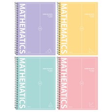 Pinkfoot 分欄數學練習本 4款, 混色, 1組