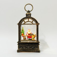 Marsh Marigold聖誕復古拱門框架音樂盒, B聖誕老人, 11.3 x 6.3 x 21.5 cm