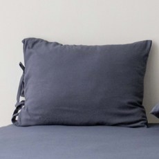 SCOHOME 素色水洗綁帶枕頭套組