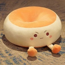 甜甜圈坐墊, 憤怒款 黃色, 1個
