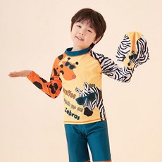 Mel&Sue 男童泳衣上下身防曬衣 + 泳帽套裝