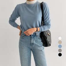 Babbling Brook 女款圓領針織長袖上衣