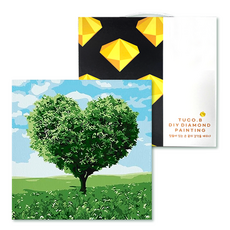 Tucobi 藝術珠寶十字繡 DIY 套裝 25 x 25 厘米, 愛情樹(D25-30), 1套