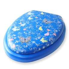 可愛的軟O型馬桶蓋, 5蝴蝶藍, 1組