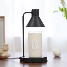 the Sweet Candle 香氛蠟燭+香氛蠟燭融蠟燈 白色+燈泡 2入, 灣, 黑色