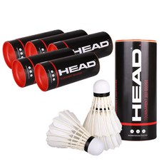 HEAD 錦標賽 300 羽毛球 3p, 白色, 6組