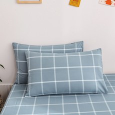바이핏 체크 베개커버