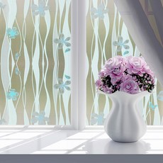 언헤브 불투명 유리창 필름 시트지, 10난초나비, 45cm x 1m