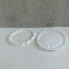 Home Flow 橢圓形繩索托盤室內裝飾矽膠模具, 02