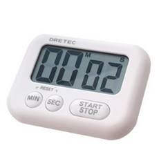DRETEC 藝術貝尼計時器, 白色的, 1個