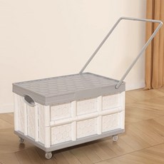 파라다이소 접이식 가정용 캠핑 피크닉 다용도 폴딩카트 55L, 소프트 그레이, 1개