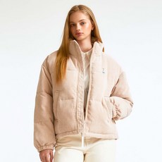 후아유 스티브 코듀로이 숏푸퍼 패딩 WHJPE1195F