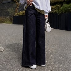 시크폭스 여성용 소니안 생지 와이드 데님 팬츠 53DP809