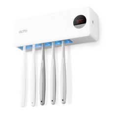 엑토 UVC LED 무선 충전식 가정용 칫솔 살균기, TBS-03, 화이트