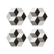 Petit Fresh 矽藻土杯墊 B07 4入, 款式5, 4個