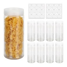 SHABATH 食物儲存罐 900ml 9入+標籤貼紙 18入, 1組