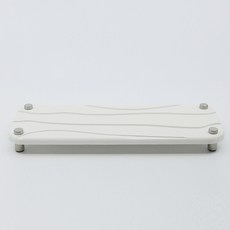 newnlook 浴室珪藻土不鏽鋼架 肥皂牙刷架, 波浪 白色, 1個