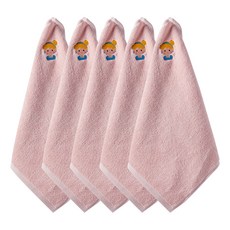 From Cotton Baby 30 支純棉公主刺繡環巾 5 件裝, 1個, 粉色