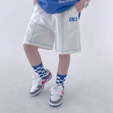 BerryCloset 男童款透氣Toy運動風開衩五分褲