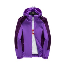 AOULS 女款簡約撞色修身戶外防水夾克 9181