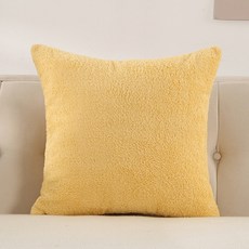 생활업글연구소 부드러운 소파 쿠션, 레몬옐로우